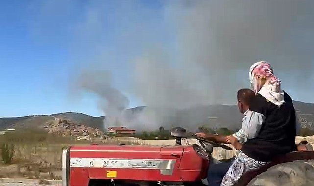 İznik'te çöplükte çıkan yangın, çalılığa sıçradı