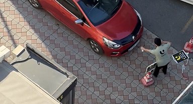Kağıthane'de hastanede otopark ücretine itiraz etti; aracını valenin üzerine sürdü