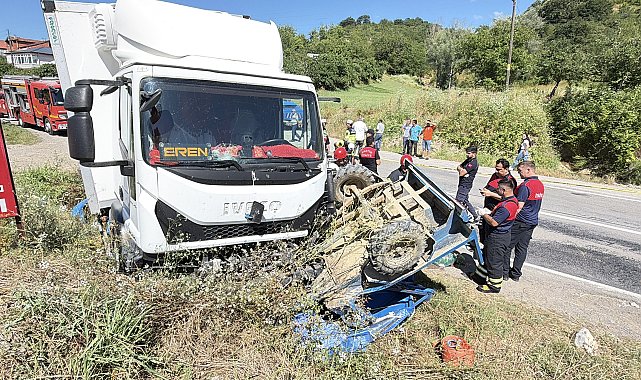 Kamyonla çarpışan patpatın sürücüsü öldü