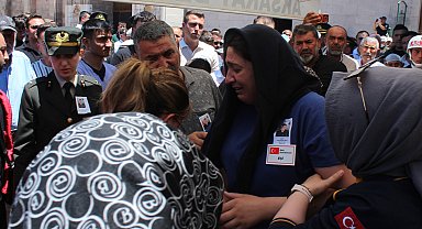 Kaza şehidi uzman çavuş, son yolculuğuna uğurlandı