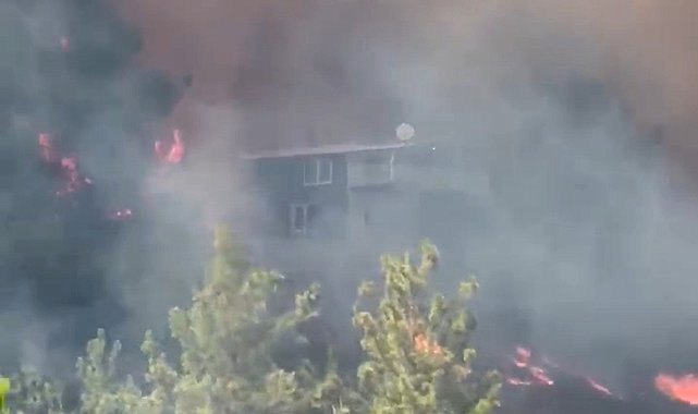 Kumluca'da orman yangını