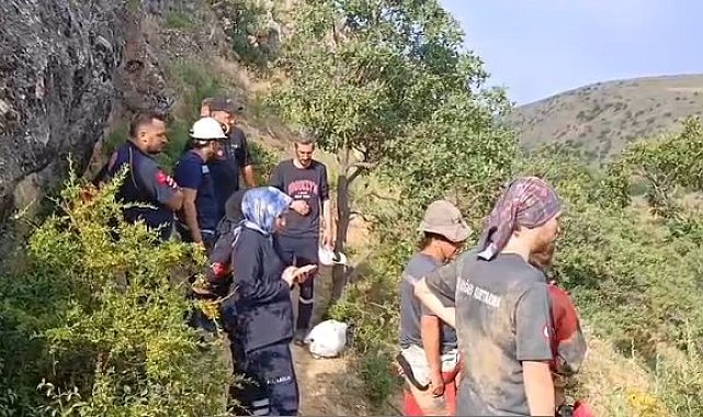 Mağarada bulunan cesedi, yoğun metan gazından dolayı çıkarılamadı