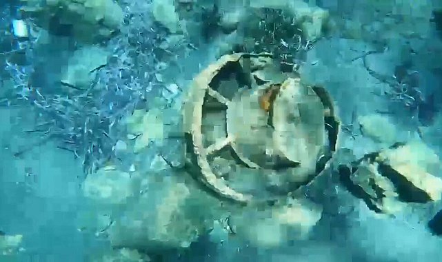 Muğla'da denizin dibindeki mayın imha edildi