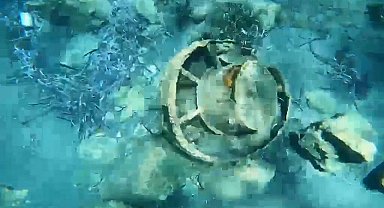 Muğla'da denizin dibindeki mayın imha edildi
