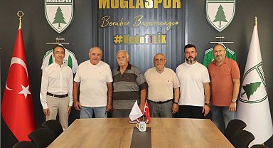 Muğlaspor'un ilk golünü atan Timur Çiçek'ten kulübe ziyaret