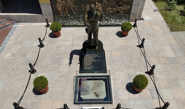 Ömer Halisdemir'in şehit olduğu nokta, havadan görüntülendi