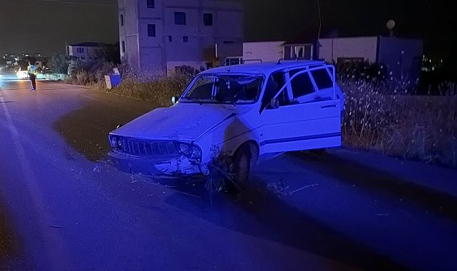 Osmaniye'de elektrikli bisiklet ile otomobilin çapışması kamerada; 1 yaralı