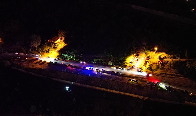 Otomobil şarampole devrilip yandı, sürücüsü öldü