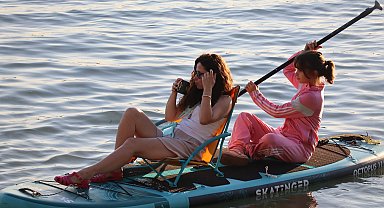 Sapanca Gölü'nde popülerleşen spor dalı; SUP