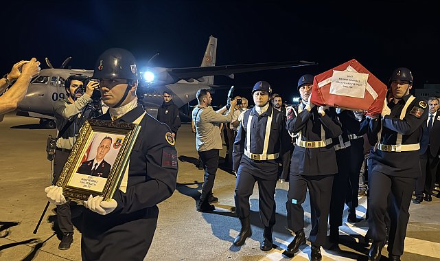 Şehit uzman çavuşun cenazesi, Samsun'a getirildi