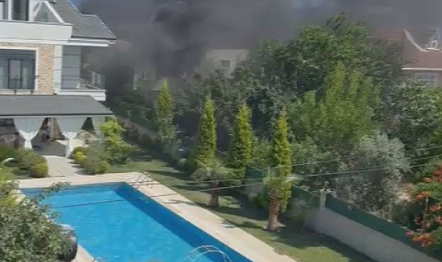 Silivri'de villada çıkan yangın söndürüldü