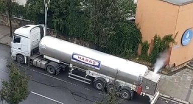 Sultangazi'de tankerde gaz sızıntısı şüphesi ekipleri harekete geçirdi