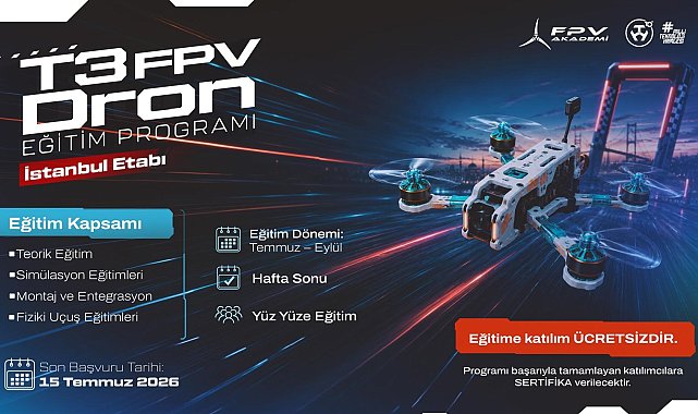 T3 FPV Dron Eğitim Programı için başvurular başladı