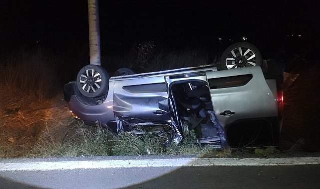Takla atan otomobilin sürücüsü öldü