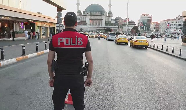 Taksim'de helikopter destekli 'Huzur İstanbul' denetimi