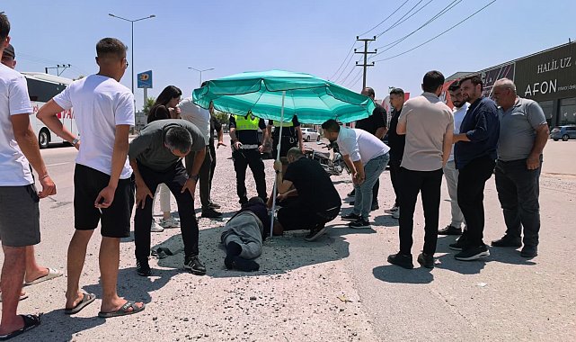Ters yönde giden motosiklet ile cip çarpıştı: 1 yaralı