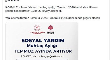 Vakıflar Genel Müdürlüğü'nün muhtaç aylığı yükseltildi