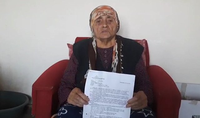 Valilikten oğlu tarafından icra yoluyla evden çıkarılmak istenen yaşlı kadına ilişkin açıklama