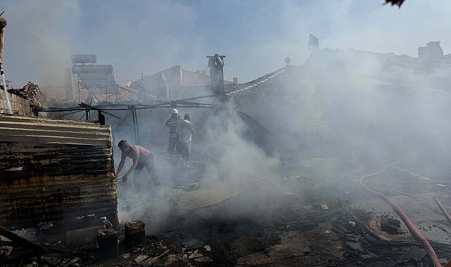 Yanan evde cansız bedeni bulundu