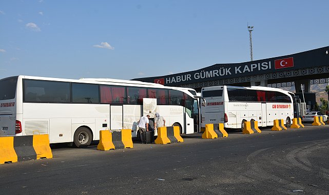 'Filistin Konvoyu', Habur Sınır Kapısı'ndan Irak'a geçti