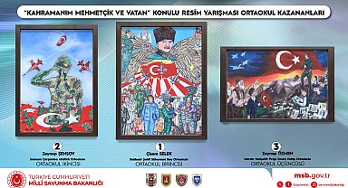 'Kahramanım Mehmetçik ve Vatan' konulu resim yarışması sonuçlandı