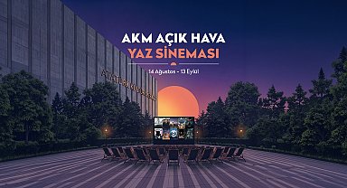 AKM'de açık hava sineması yaz boyunca sinemaseverlerle buluşuyor