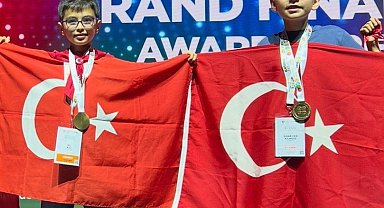 Ali ve Sidar, STEM Olimpiyatları'nda matematikte dünya şampiyonu oldu