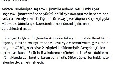 Ankara'da 2 ayrı fuhuş operasyonunda 44 gözaltı