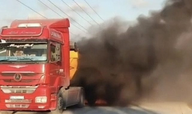 Arnavutköy'de hafriyat kamyonunda çıkan yangın söndürüldü