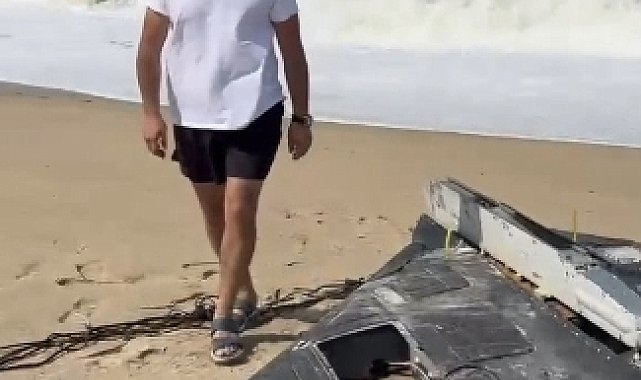Arnavutköy'de sahilde İHA olduğu değerlendirilen bir cisim bulundu