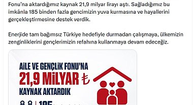 Bakan Bayraktar: 185 binden fazla gencimizin yuva kurmasına destek verdik