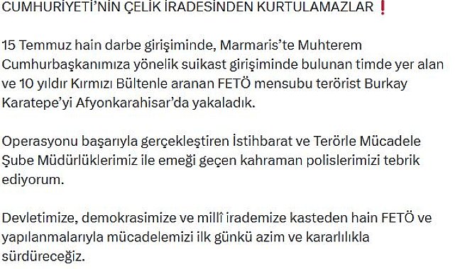 Bakan Çiftçi: FETÖ ile mücadelemizi ilk günkü azimle sürdüreceğiz