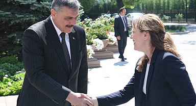 Bakan Çiftçi, Uluslararası Göç Örgütü Genel Direktörü Pope'i kabul etti