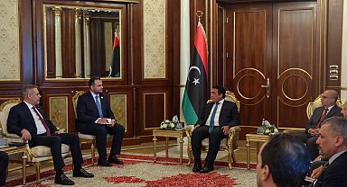 Bakan Fidan, Libya Başbakanlık Konseyi Başkanı el-Menfi ile görüştü