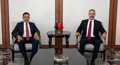 Bakan Fidan, Libya Genelkurmay Başkan Vekili Salahattin Nemruş'u kabul etti