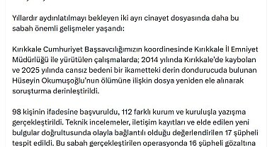 Bakan Gürlek: 4 ayda 35 faili meçhul cinayet aydınlatıldı