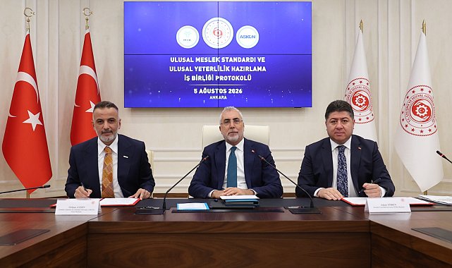 Bakan Işıkhan, iş birliği protokolü imza törenine katıldı