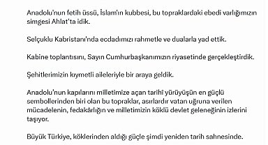 Bakan Kacır: Büyük Türkiye köklerinden aldığı güçle yeniden tarih sahnesinde