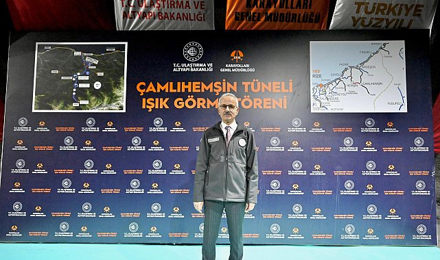 Bakan Uraloğlu: Çamlıhemşin tünelli geçişi pazartesi günü hizmete açılacak