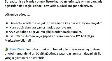 Bakan Yumaklı'dan orman yangınlarına karşı uyarı
