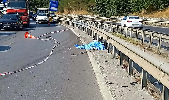 Bariyerlere çarpan motosikletin sürücüsü öldü
