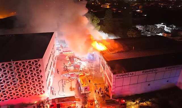 Bursa'da yumurta işletmesinde yangın