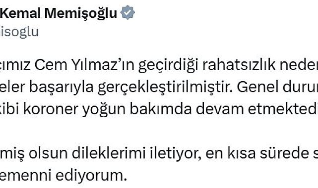 Çanakkale'de rahatsızlanan Cem Yılmaz anjiyoya alındı