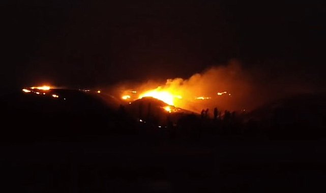 Çorum'da 4 ayrı noktada anız yangını