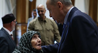 Cumhurbaşkanı Erdoğan, şehit ailelerini kabul etti