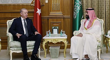 Cumhurbaşkanı Erdoğan, Suudi Arabistan Veliaht Prensi Muhammed Bin Selman ile görüştü