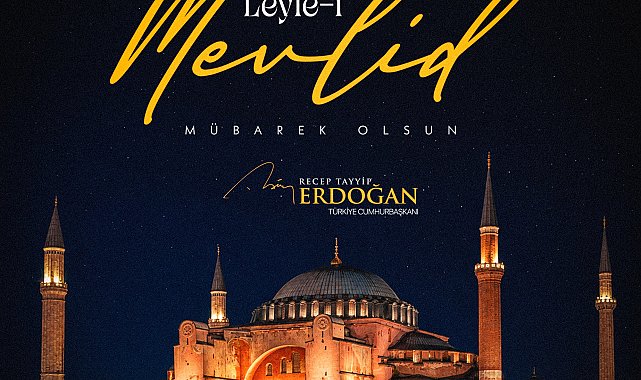 Cumhurbaşkanı Erdoğan'dan 'Mevlit Kandili' mesajı