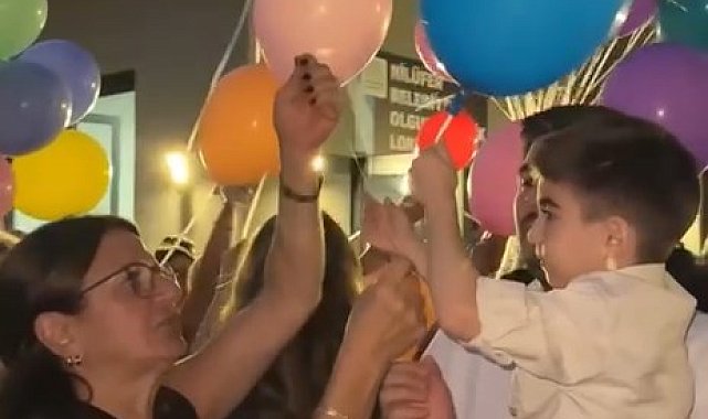 Dubai'deki tedavisi tamamlanan DMD hastası Kuzey'e 'balonlu' doğum günü sürprizi