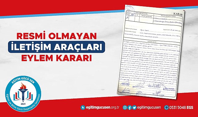 Eğitim Gücü Sen'den eylem kararı