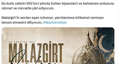 Emine Erdoğan'dan 'Malazgirt Zaferi' paylaşımı